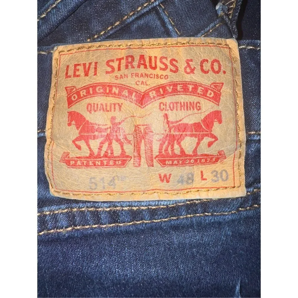 Levi's Men's 514 Straight Fit Cut Jeans 48x30